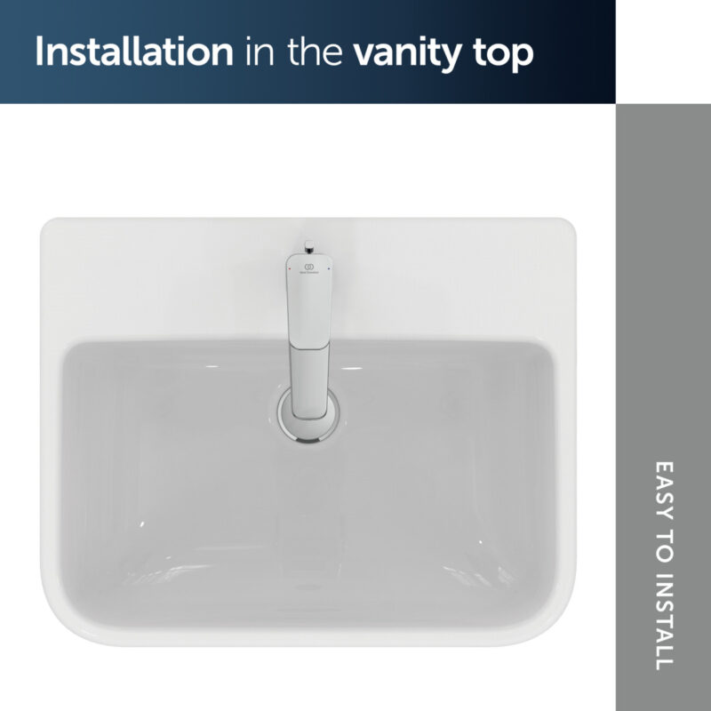 Ideal Standard i.life B 55cm Semi-Countertop Basin 1 Taphole E2604