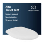 Ideal Standard Alto Toilet Seat & Cover E7590