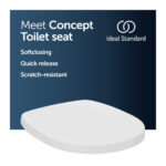 Ideal Standard Concept Toilet Seat & Cover Slow Close E7917