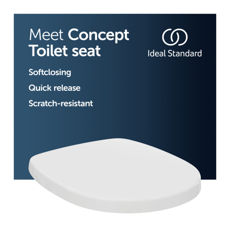 Ideal Standard Concept Toilet Seat & Cover Slow Close E7917