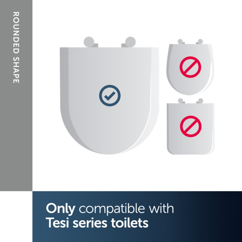 Ideal Standard Tesi Thin Toilet Seat & Cover Slow Close T3527