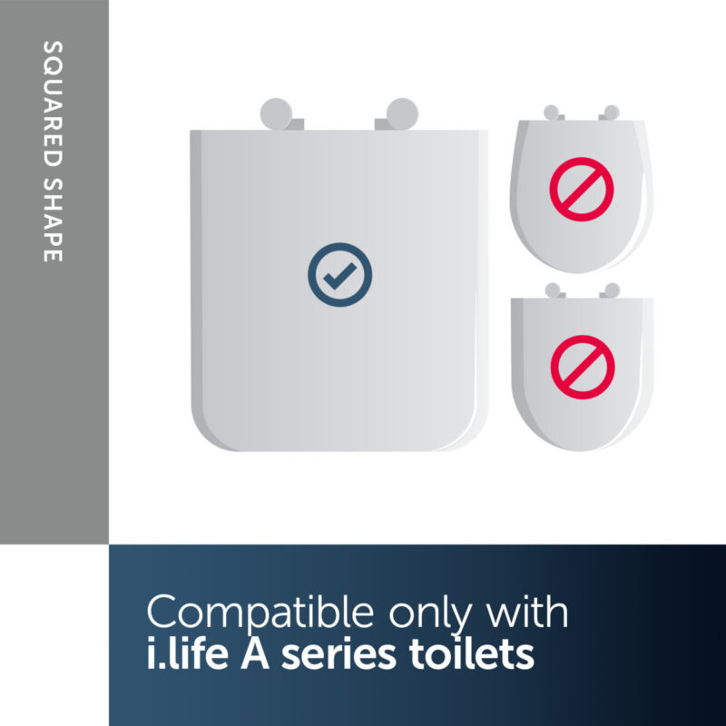 Ideal Standard i.life A Toilet Seat & Cover, Slow Close T4531
