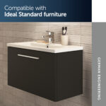 Ideal Standard i.life S 80cm 1 Taphole Compact Vanity Basin T4589
