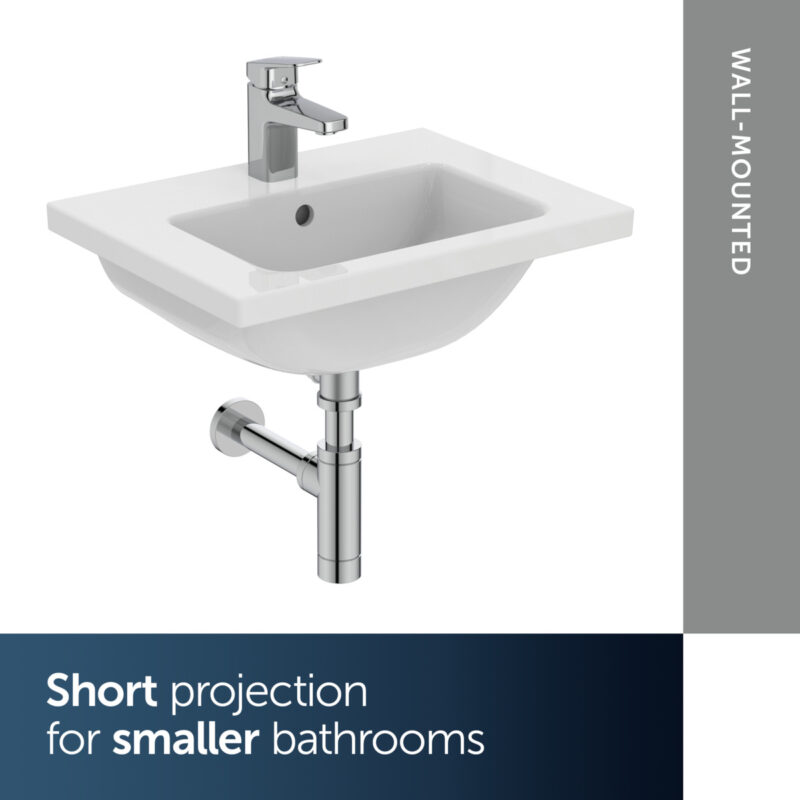Ideal Standard i.life S 50cm Compact Vanity Basin 1 Taphole T4591