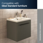 Ideal Standard i.life S 50cm Compact Vanity Basin 1 Taphole T4591