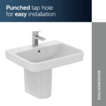 Ideal Standard i.life B 60cm Basin 1 Taphole T4607