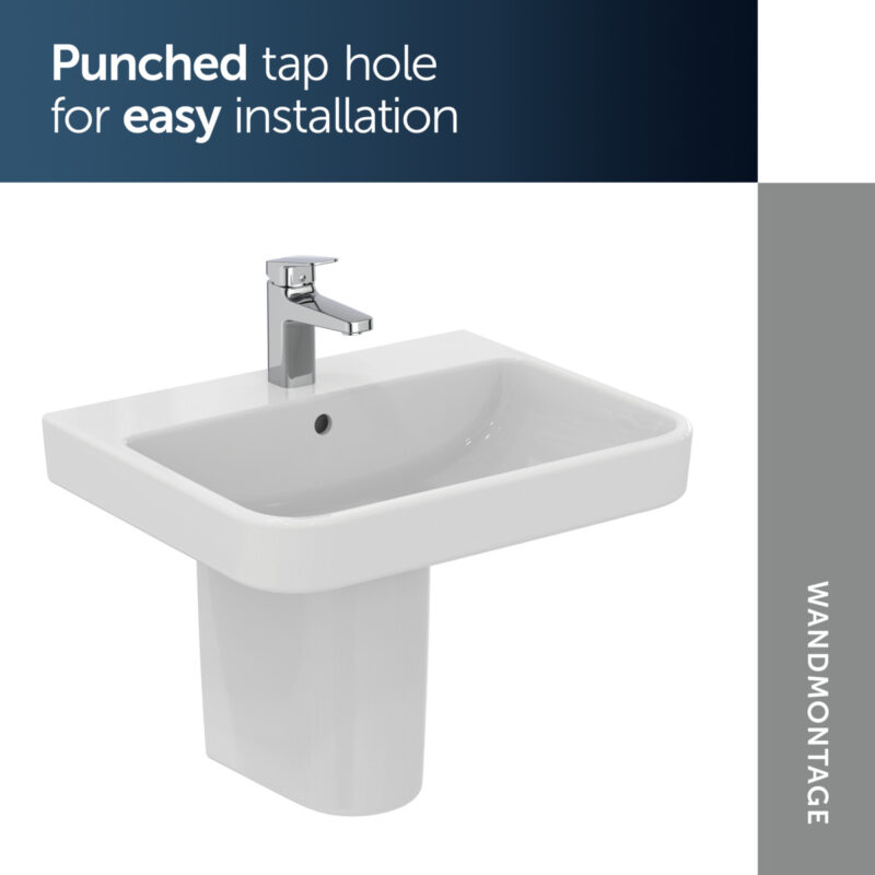 Ideal Standard i.life B 60cm Basin 1 Taphole T4607