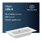 Ideal Standard i.Life A 84cm 1 Tap Hole Vanity Basin