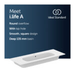 Ideal Standard i.Life A 124cm 1 Taphole Vanity Basin