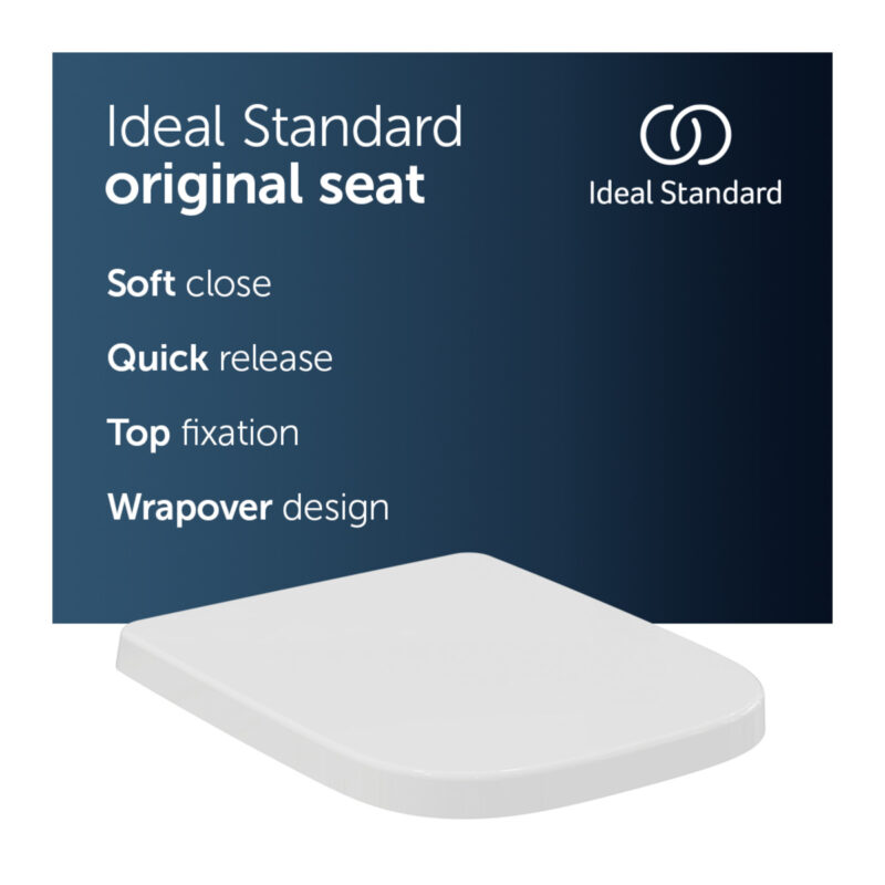 Ideal Standard i.life B Slow Close Toilet Seat T4683