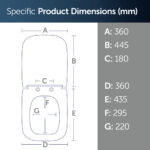 Ideal Standard i.life B Slow Close Toilet Seat T4683