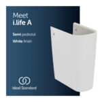 Ideal Standard i.life A Handrinse Semi Pedestal T4715