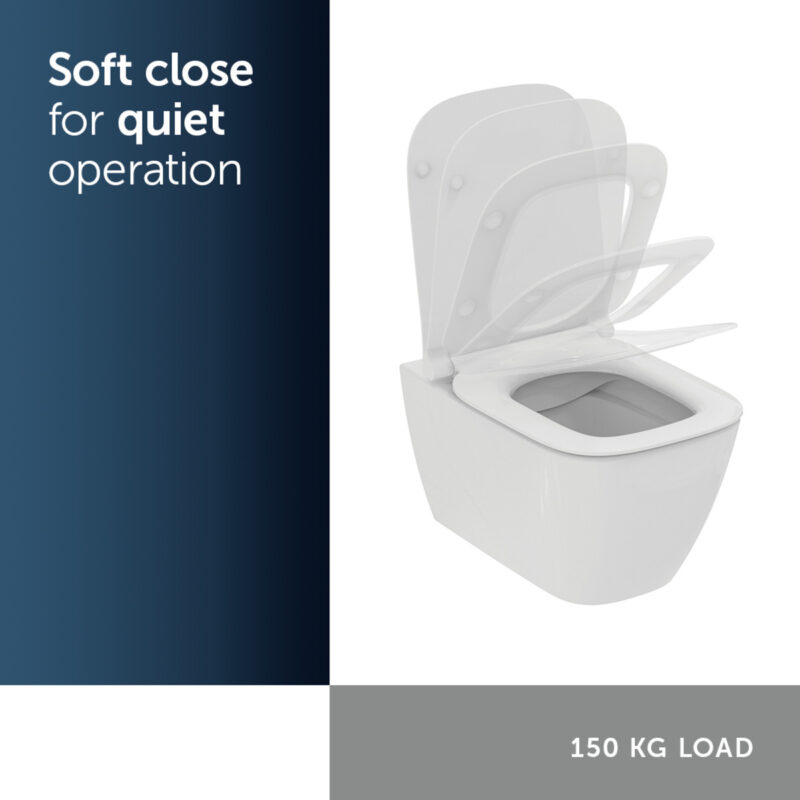 Ideal Standard i.life A Slow Close Slim Toilet Seat T4813