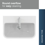 Ideal Standard i.Life S Compact Washbasin 550mm 1 Tap Hole T5178