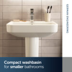 Ideal Standard i.Life S Compact Washbasin 550mm 1 Tap Hole T5178