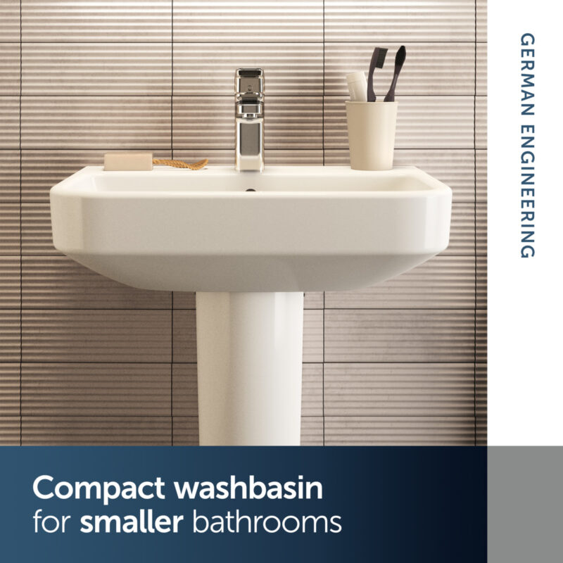 Ideal Standard i.Life S Compact Washbasin 550mm 1 Tap Hole T5178
