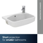 Ideal Standard i.Life S Semi Countertop Washbasin 500mm 1 Tap Hole