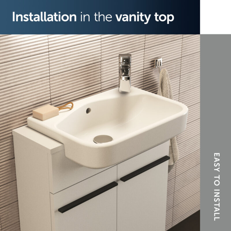 Ideal Standard i.Life S Semi Countertop Washbasin 500mm 1 Tap Hole