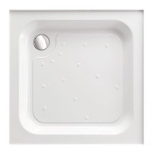 Just Trays Merlin 1000mm Square Shower Tray 4 Upstands