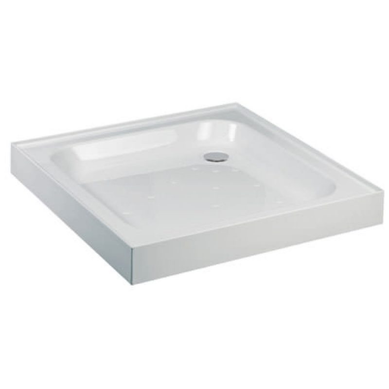 Just Trays Ultracast 700mm Square Shower Tray 4 Upstands