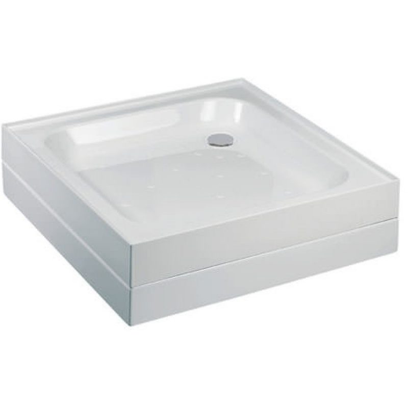 Just Trays Merlin 760mm Square Shower Tray 4 Upstands