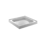 Just Trays Ultracast 800mm Square Shower Tray 4 Upstands