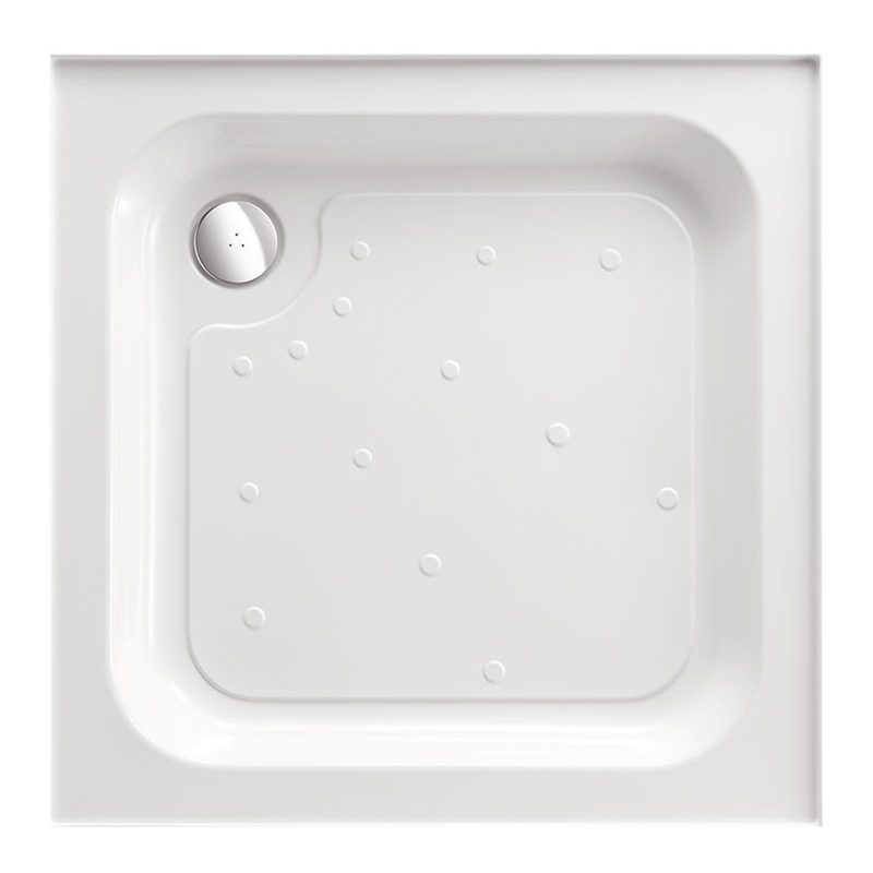 Just Trays Merlin 800mm Square Shower Tray 4 Upstands