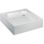Just Trays Merlin 900mm Square Shower Tray 4 Upstands