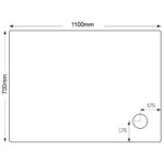 Just Trays Ultracast 1100x700mm Rectangular Tray Anti-Slip