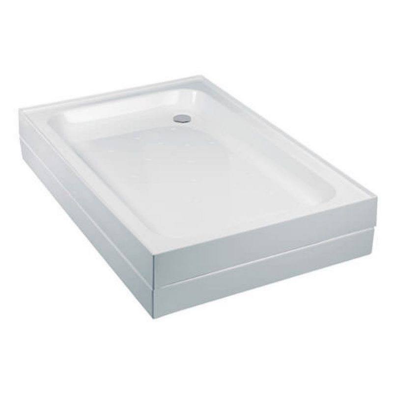Just Trays Merlin 700mm Square Shower Tray 4 Upstands Anti-Slip