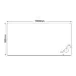 Just Trays Fusion 1800x800mm Rectangular Shower Tray Anti-Slip