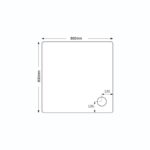 Just Trays Fusion 800mm Square Shower Tray Anti-Slip
