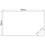 Just Trays Fusion 1200x760mm Rectangular Shower Tray