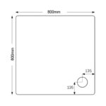 Just Trays Fusion 800mm Square Shower Tray