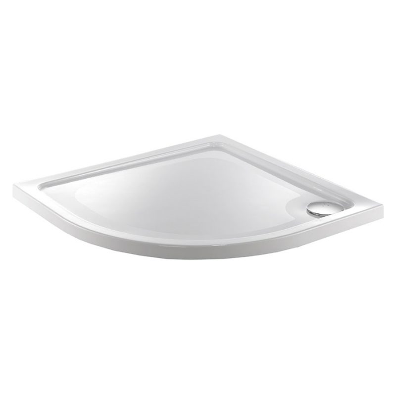 Just Trays Fusion 800mm Quadrant Shower Tray 2 Upstands