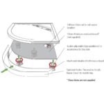 KStone Plinth Fascia Board for Quadrant Shower Tray