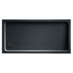 KStone 1000 x 760mm Rectangular Anti-Slip Grey Shower Tray