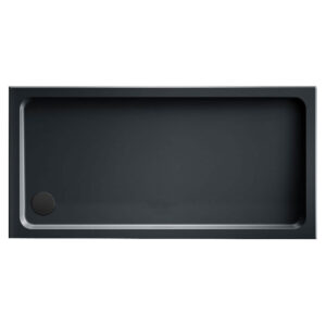 KStone 1000 x 760mm Rectangular Anti-Slip Grey Shower Tray