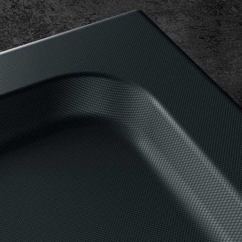 KStone 1500 x 800mm Rectangular Anti-Slip Grey Shower Tray
