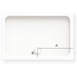 KStone 1500 x 800mm Rectangular Anti-Slip Grey Shower Tray