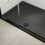 KStone 1600 x 800mm Rectangular Anti-Slip Grey Shower Tray
