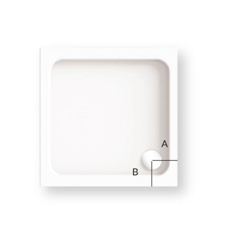 KStone 760 x 760mm Square Anti-Slip Shower Tray