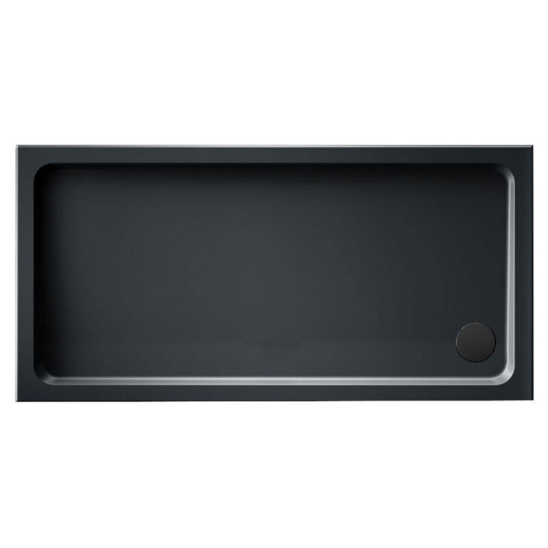 KStone 900 x 800mm Rectangular Anti-Slip Grey Shower Tray KStone 900 x 800mm Rectangular Anti-Slip Grey Shower Tray