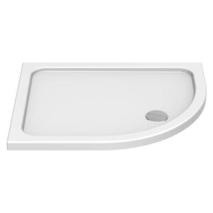 KStone 1000 x 800mm Offset Quadrant Anti-Slip Shower Tray Left Hand