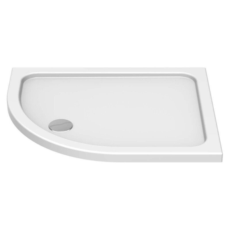 KStone 1000 x 800mm Offset Quadrant Anti-Slip Shower Tray Right Hand KStone 1000 x 800mm Offset Quadrant Anti-Slip Shower Tray Right Hand
