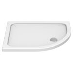 KStone 1000 x 900mm Offset Quadrant Anti-Slip Shower Tray Left Hand