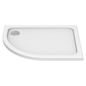 KStone 900 x 800mm Offset Quadrant Anti-Slip Shower Tray Right Hand
