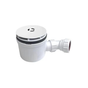 KStone Shower Waste & Trap 90mm White