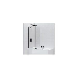 Kudos Ultimate 2 10mm Bath Screen 300mm Fold Away Deflector Panel Left Black