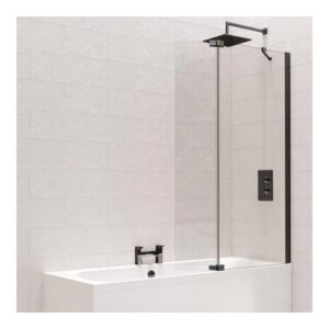 Kudos Ultimate 2 10mm Bathscreen Fold Away Deflector 300mm Right Black